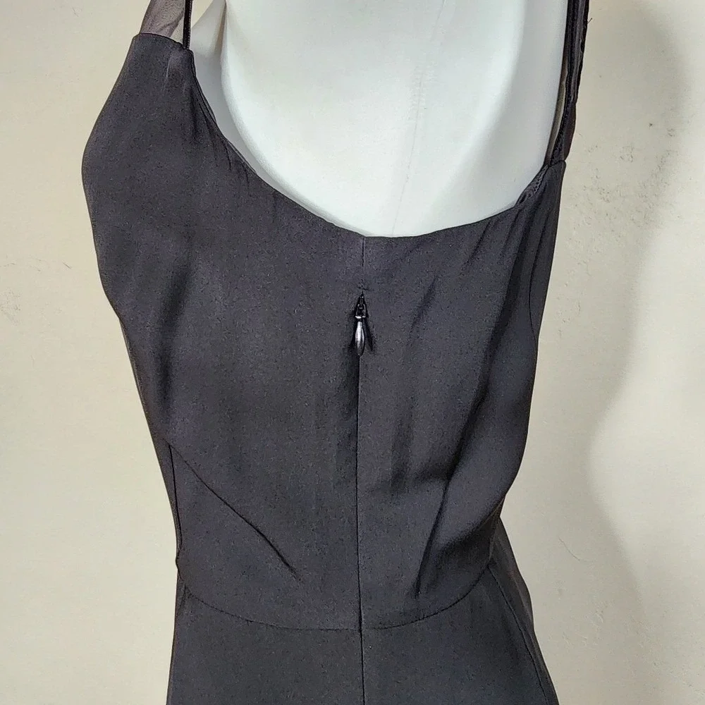 NWT Theory Devron Black Silk Fit‎ and Flare Dress Size 10 - Picture 11 of 16